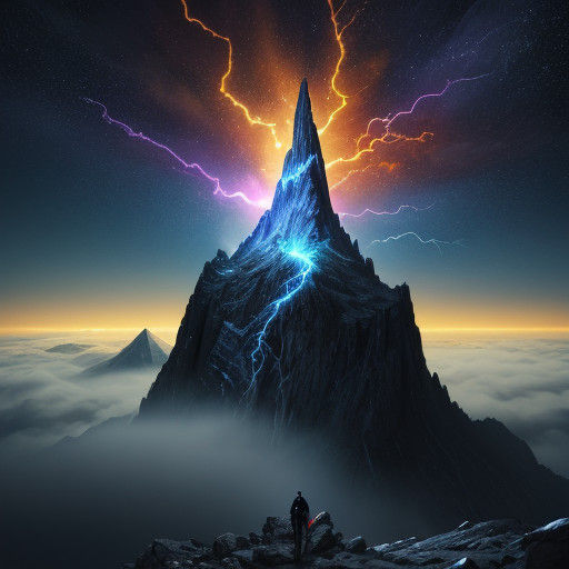 Cinematic Oil Painting of a Divine God in Ethereal Glory