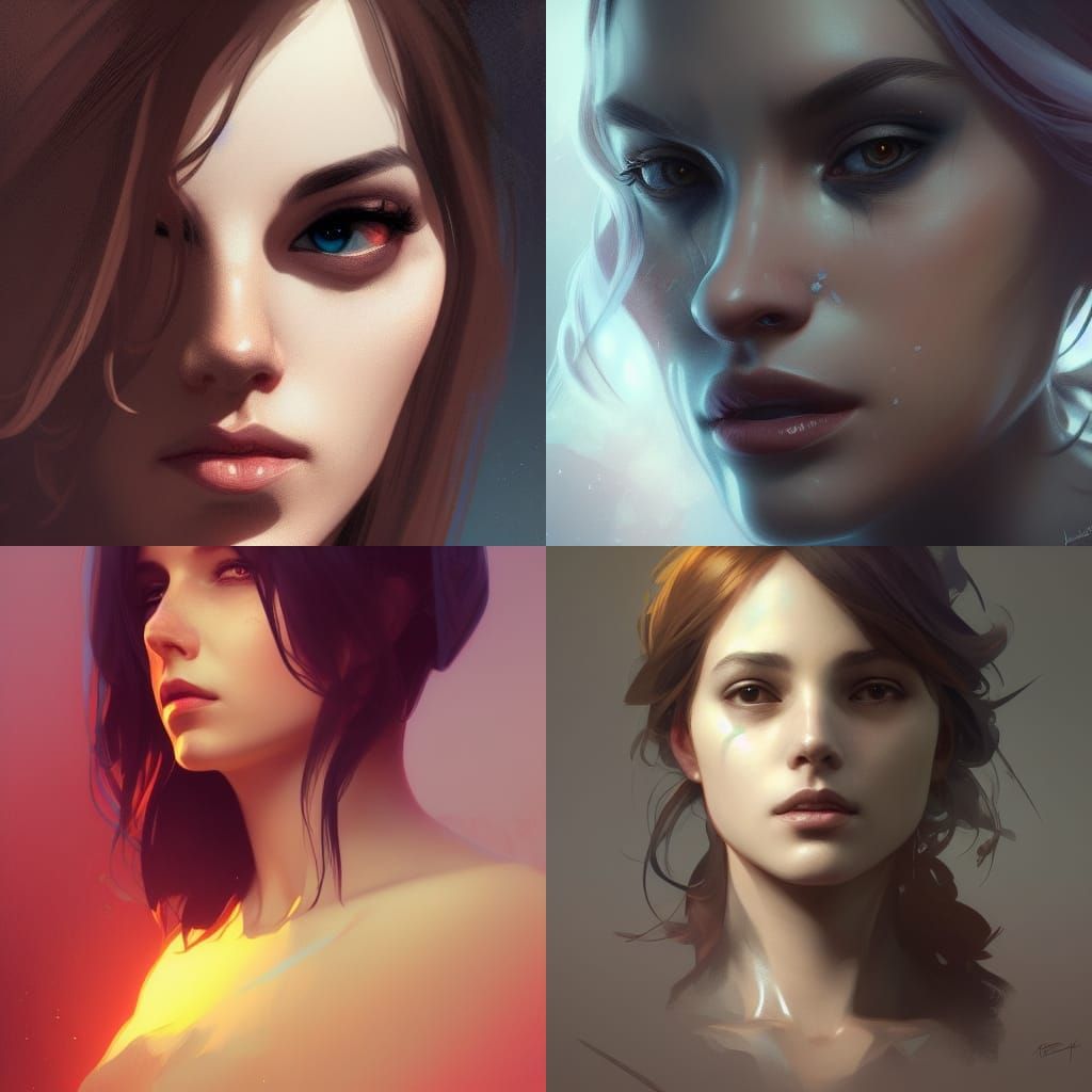 Detailed Portrait with Dynamic Lighting