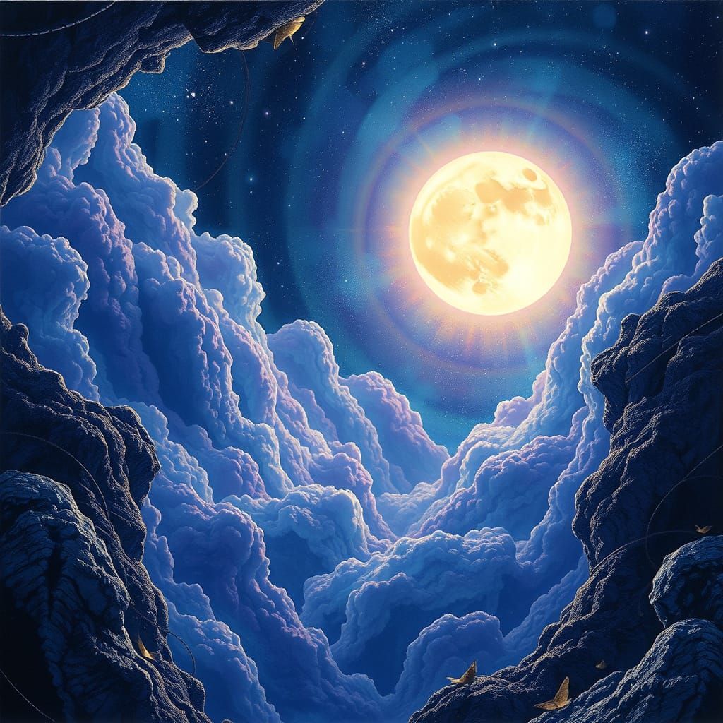 Cosmic Limpid Space in Vibrant Amazonian Style