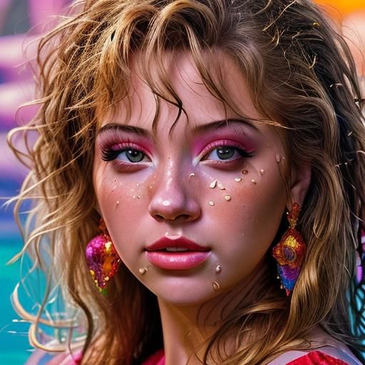 Detailed Portrait of Confident Princess in Splash Art Style