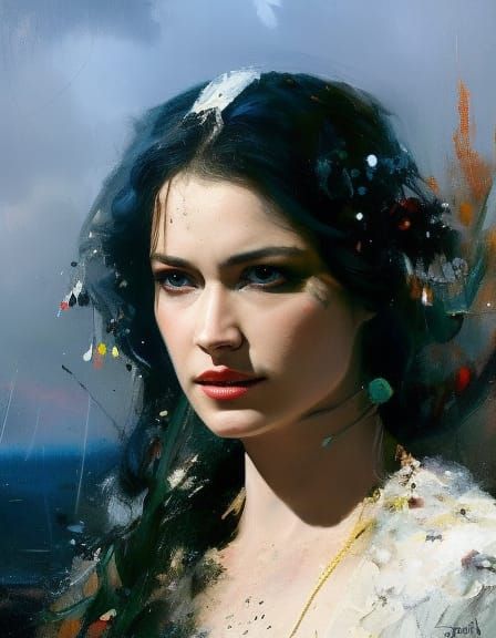 Victorian Portrait of Miranda from The Tempest