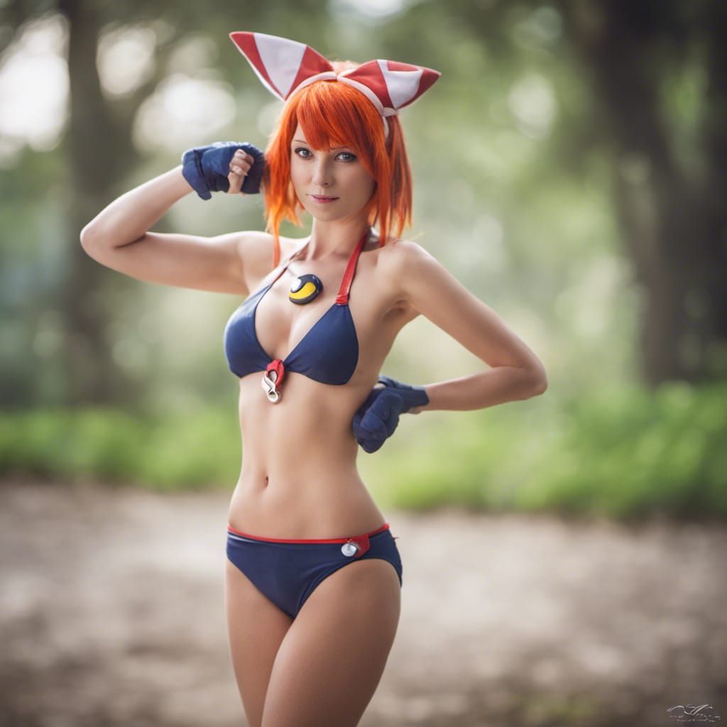 Misty from Pokémon in Bikini: Professional Photo