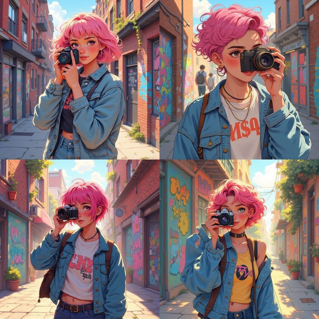 Queer Woman Captures City Life with Vintage Camera