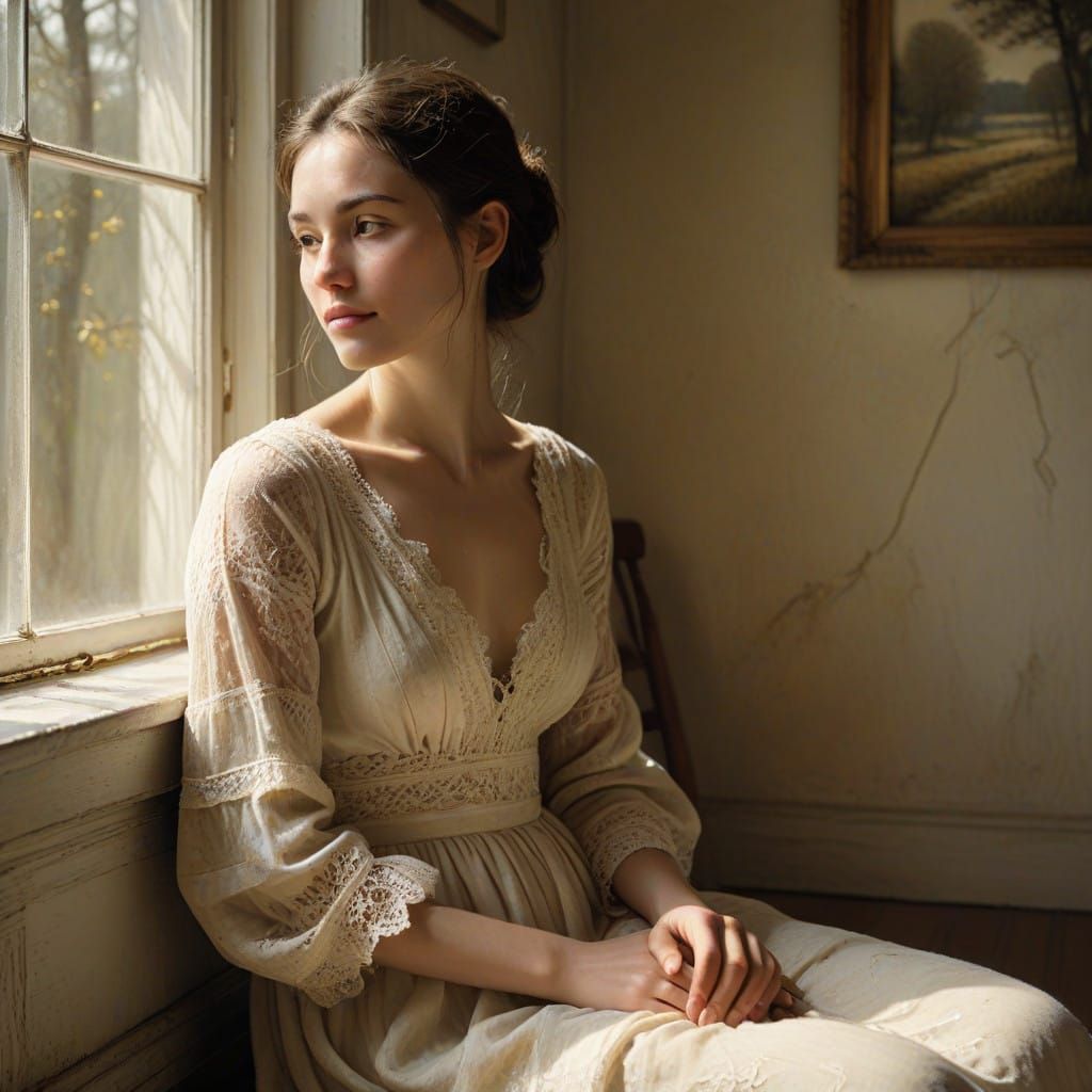 Woman in Golden Light