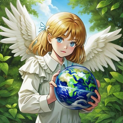 Ethereal Earth Day Angel