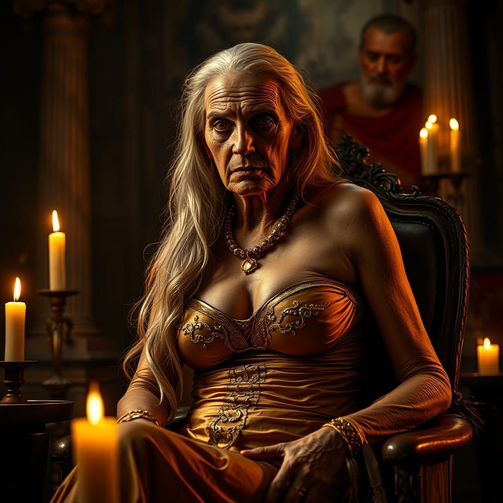 Regal Courtesan in Ancient Roman Brothel
