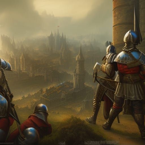 Detailed Medieval Army Concept Art