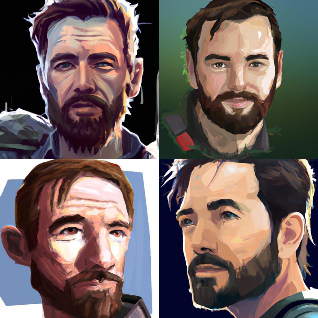 Joel from The Last of Us: 2D Vector Portrait