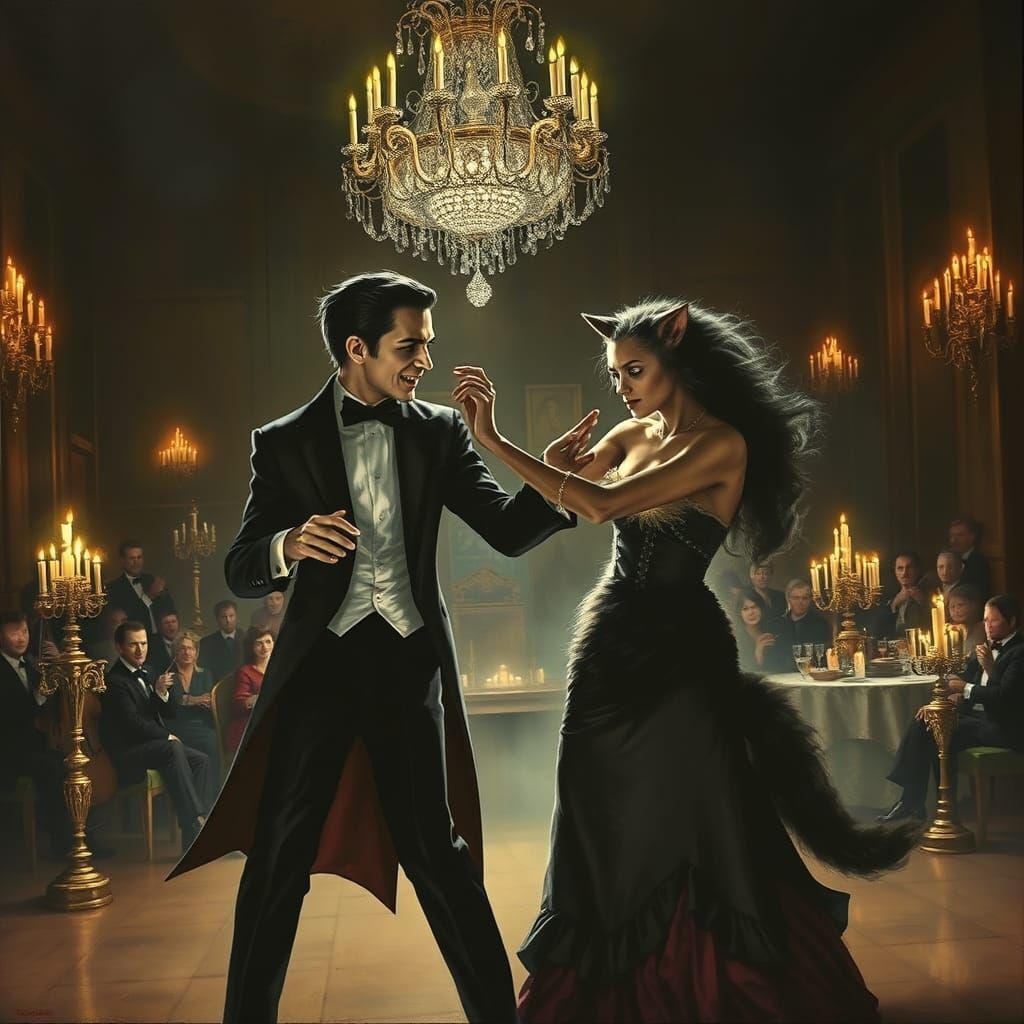 Vlad and the she-wolf tear up the dance floor!