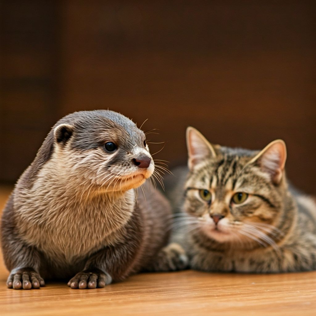 Otter Cat Dog Hybrid Creature