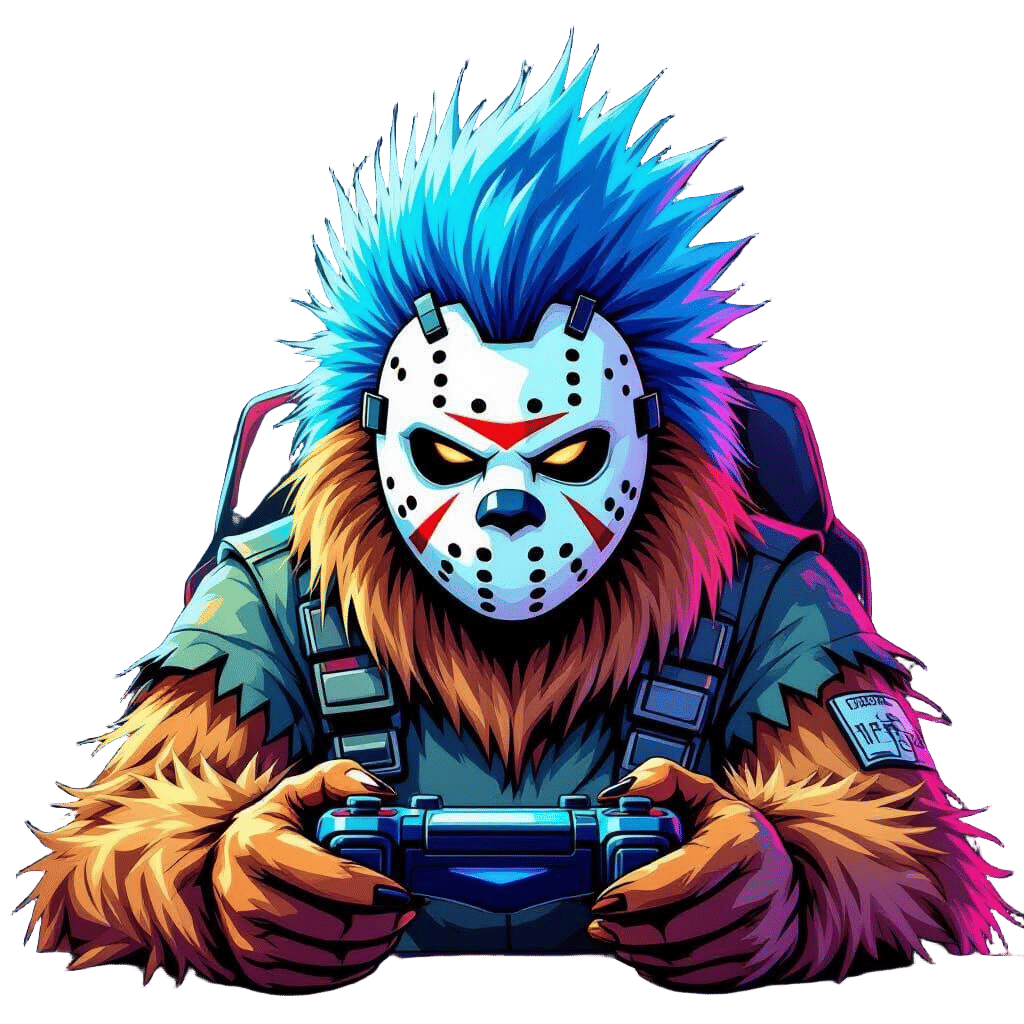 Female Chewbacca with Vorhees Mask in Manga Style