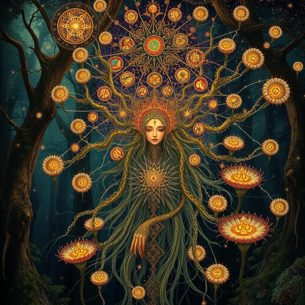 Fate Hybrid Dervish Sorcerer in Mycelium Network