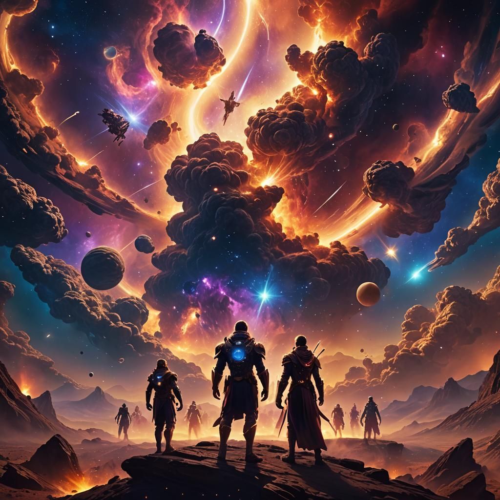 Epic Clash of Immortal Beings in Nebula