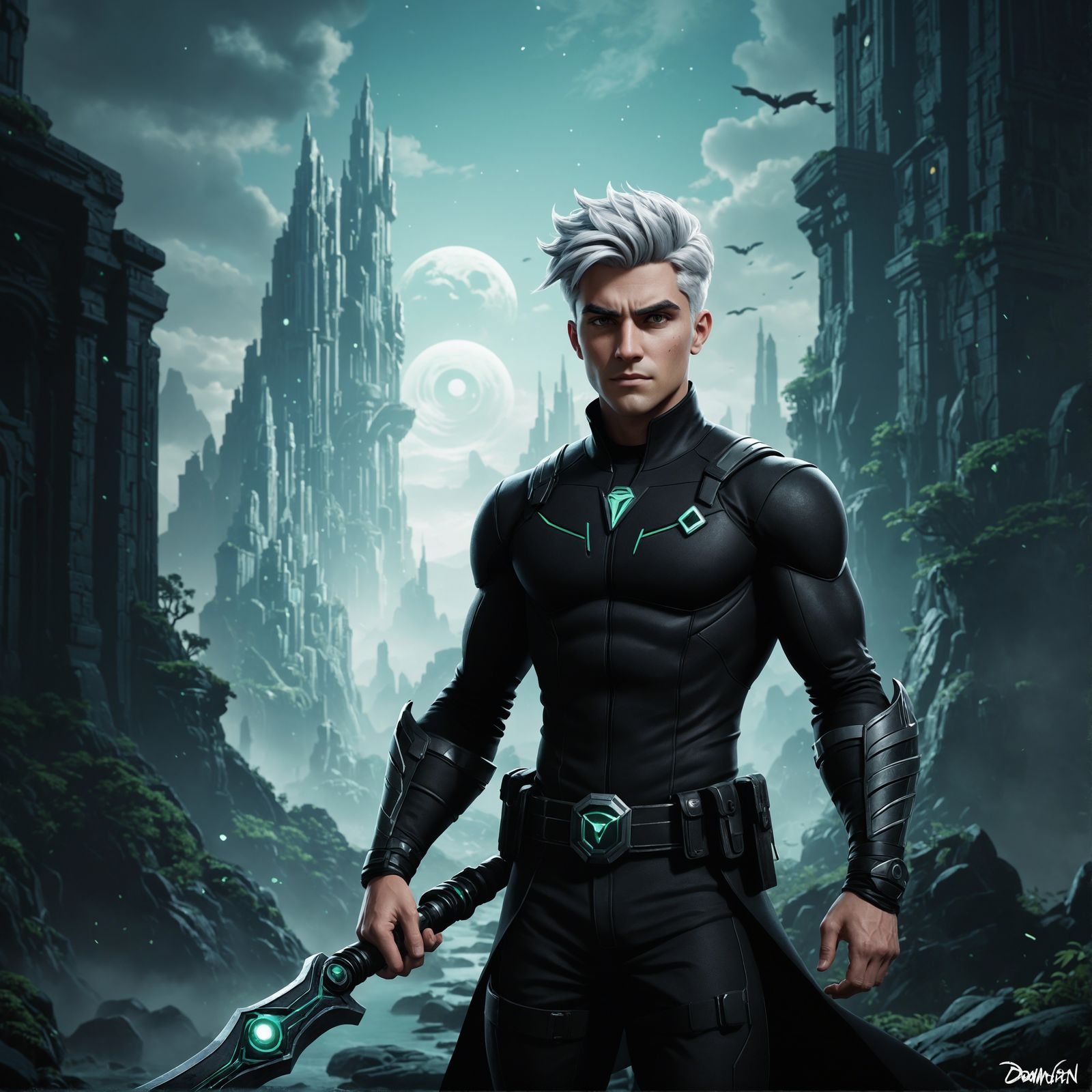Danny Phantom Fantasy Concept Art in 8k