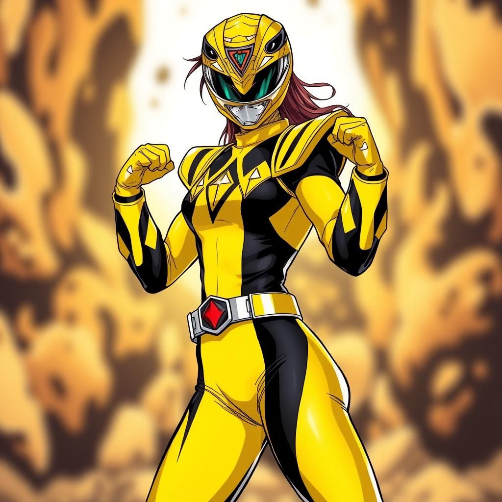 Female Yellow Jaguar Diamond Power Ranger