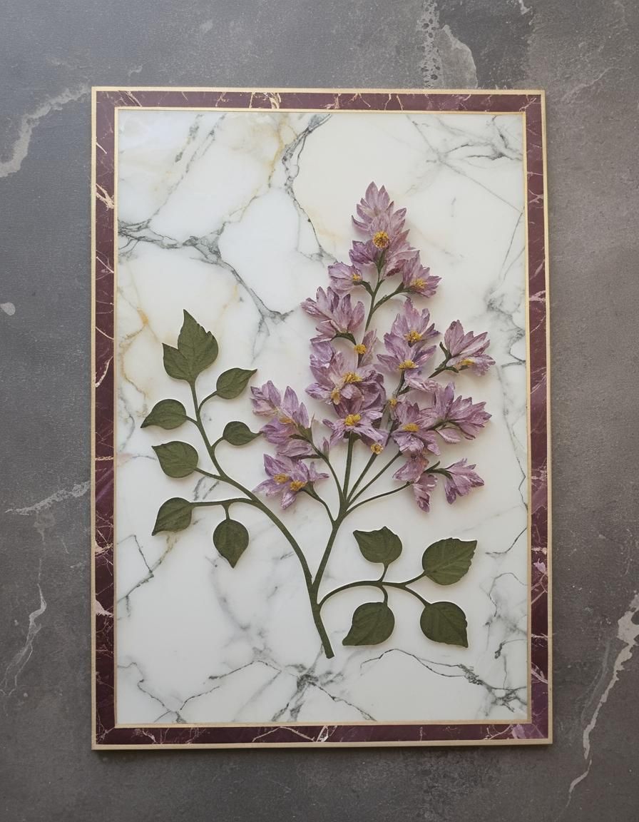 Vintage Marble Frame in Heavenly Sunshine