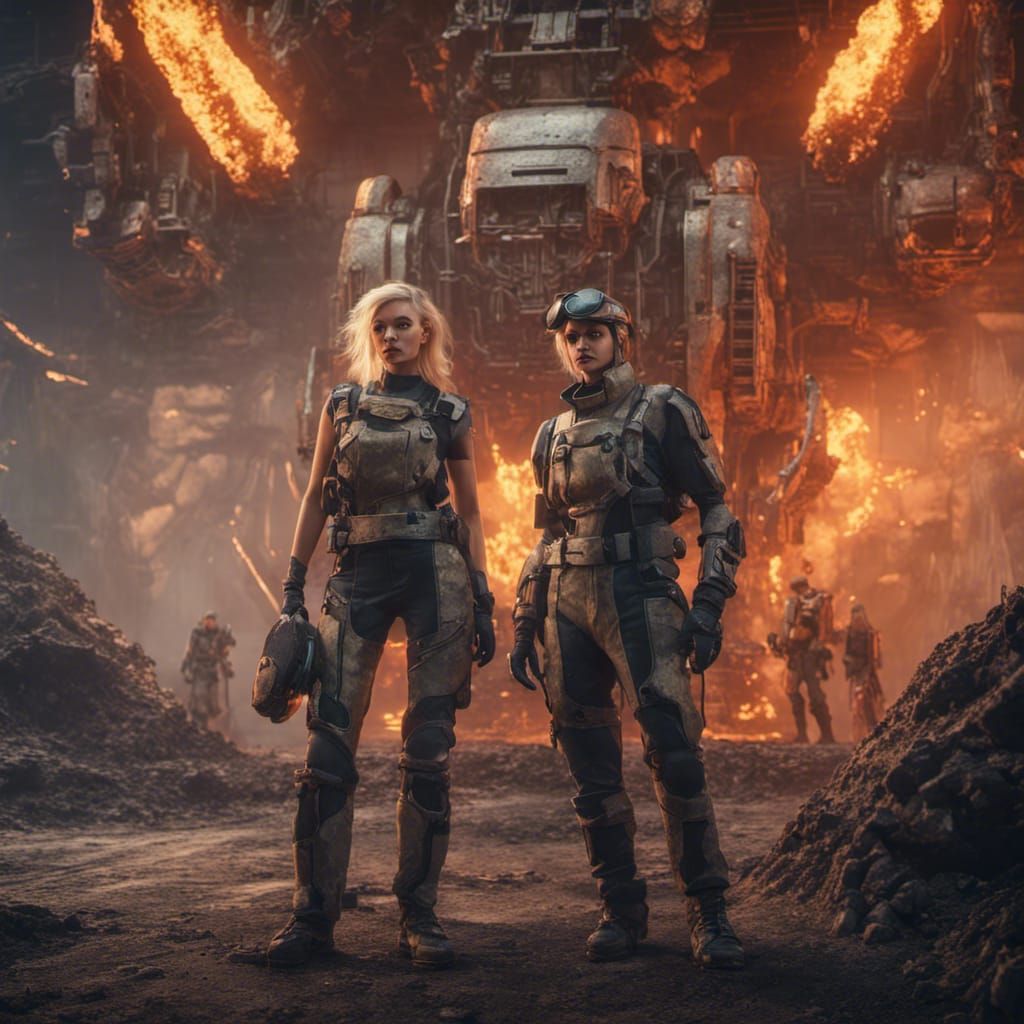 Fantasy Archeologist on a Fiery World: Sci-Fi Epic