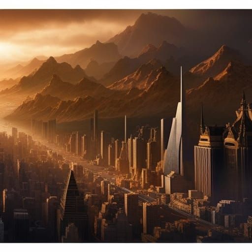 Hyper-Realistic Epic Movie Poster in Matte Painting Style