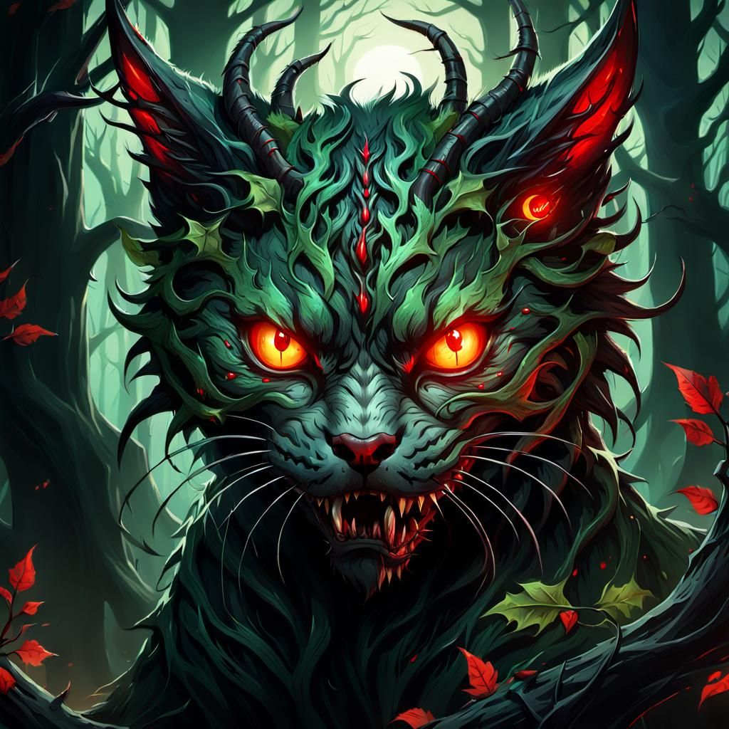 Demon Cat of the Haunted Forest