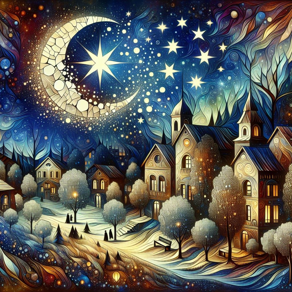 "God crumbles up the old moon into stars"