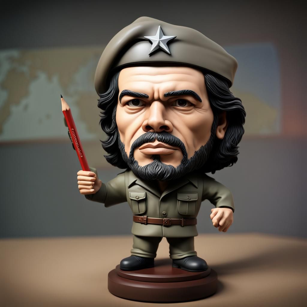 Detailed Che Guevara Bobblehead on Display