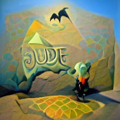 Hey Jude... dynamic lighting Roger Dean folk art chalk art shadow depth mysterious mysterious geometric tilt shift