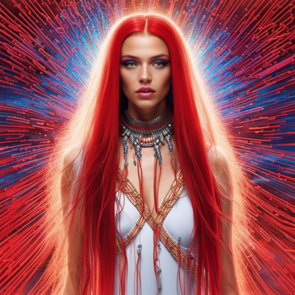 Hologram of Armenian Beauty in David LaChapelle Style