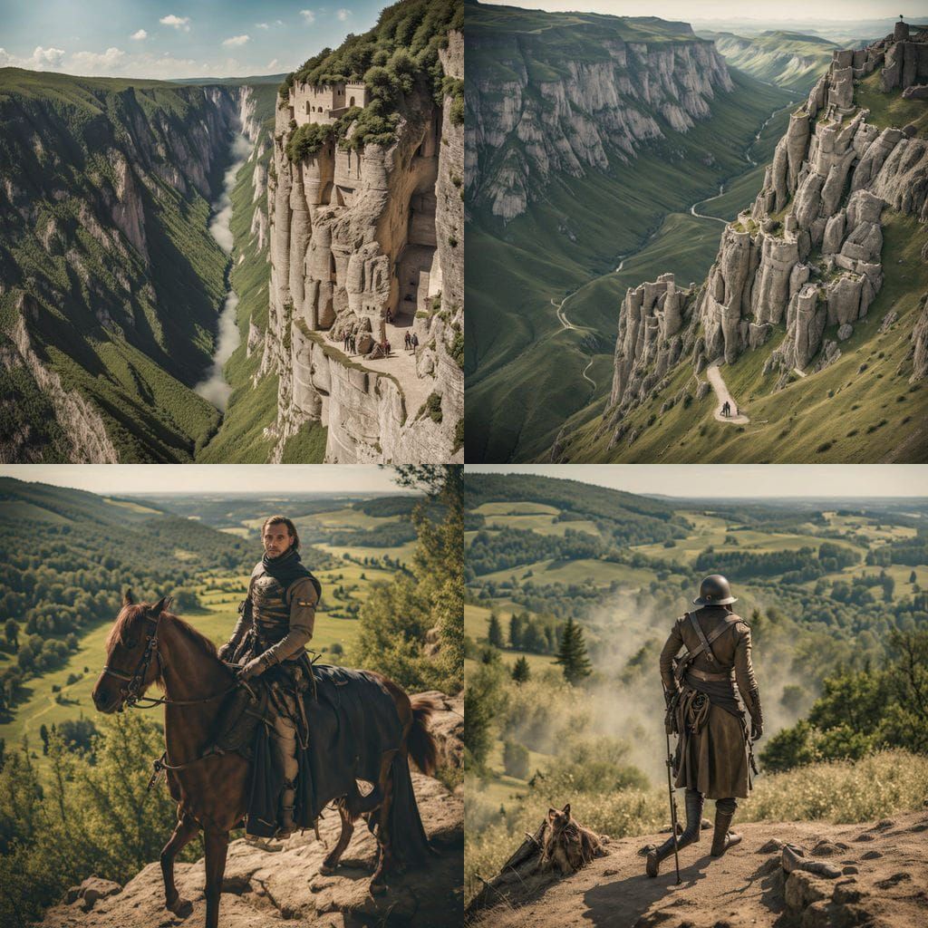 Moses and Joshua Battle in Valley of Megiddo