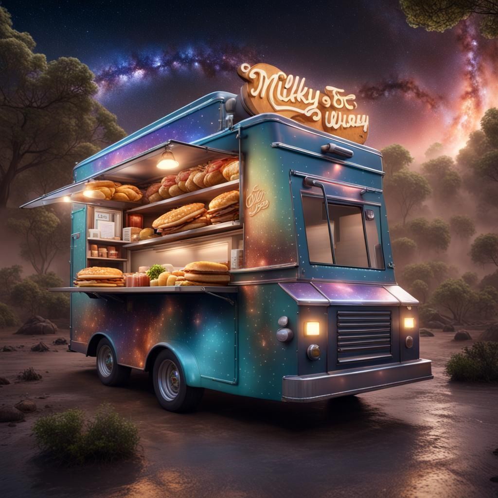 Food Truck Under the Milky Way