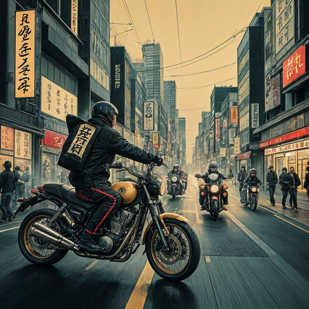 Akira-Inspired Rebels Fight Government on Motorcycles in Uki...
