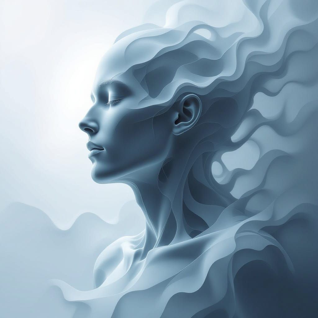 Abstract Luminous Structure with Intricate Design