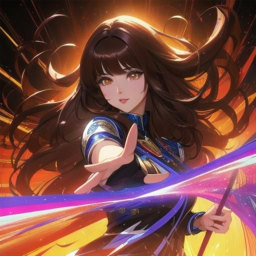 Beautiful Spanish Woman with Dynamic Lighting