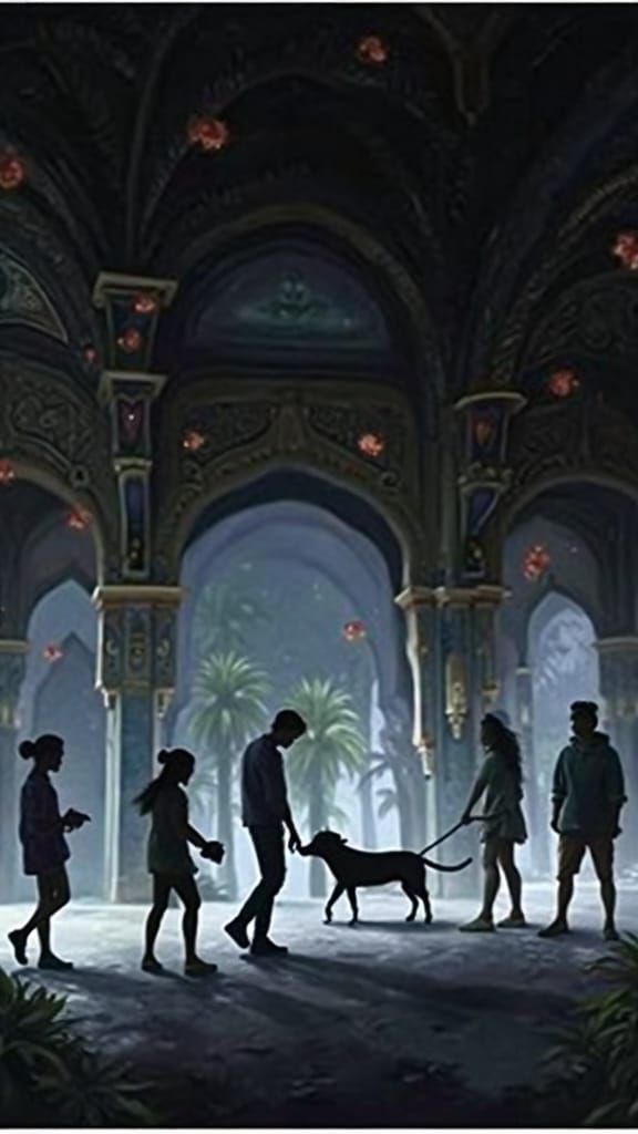 Diverse Crowd Celebrates in a Whimsical Public Square