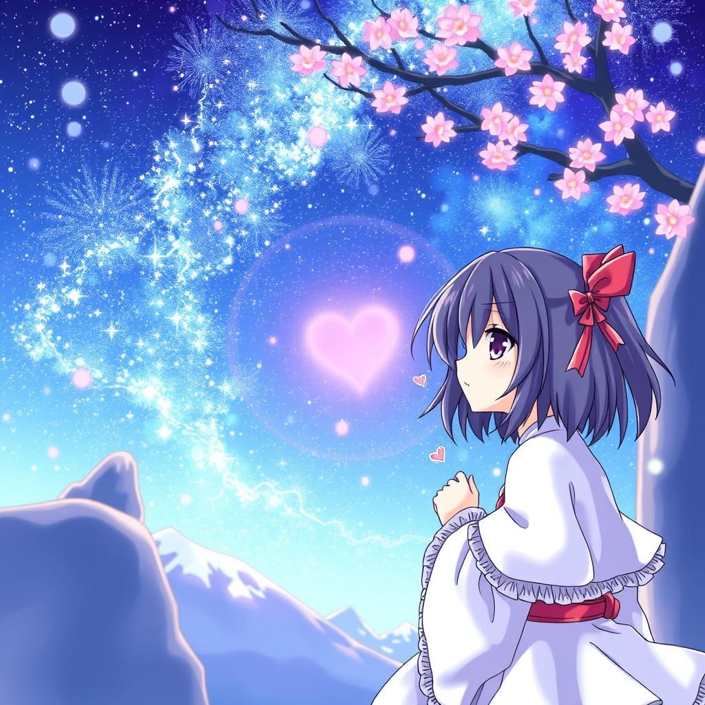 Love and Compassion in Vibrant Anime Style