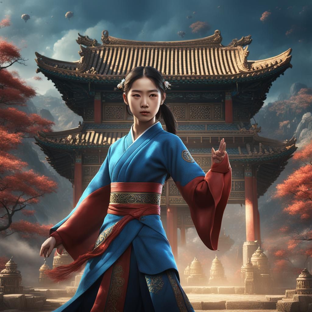 Korean Girl with Air Bending Powers