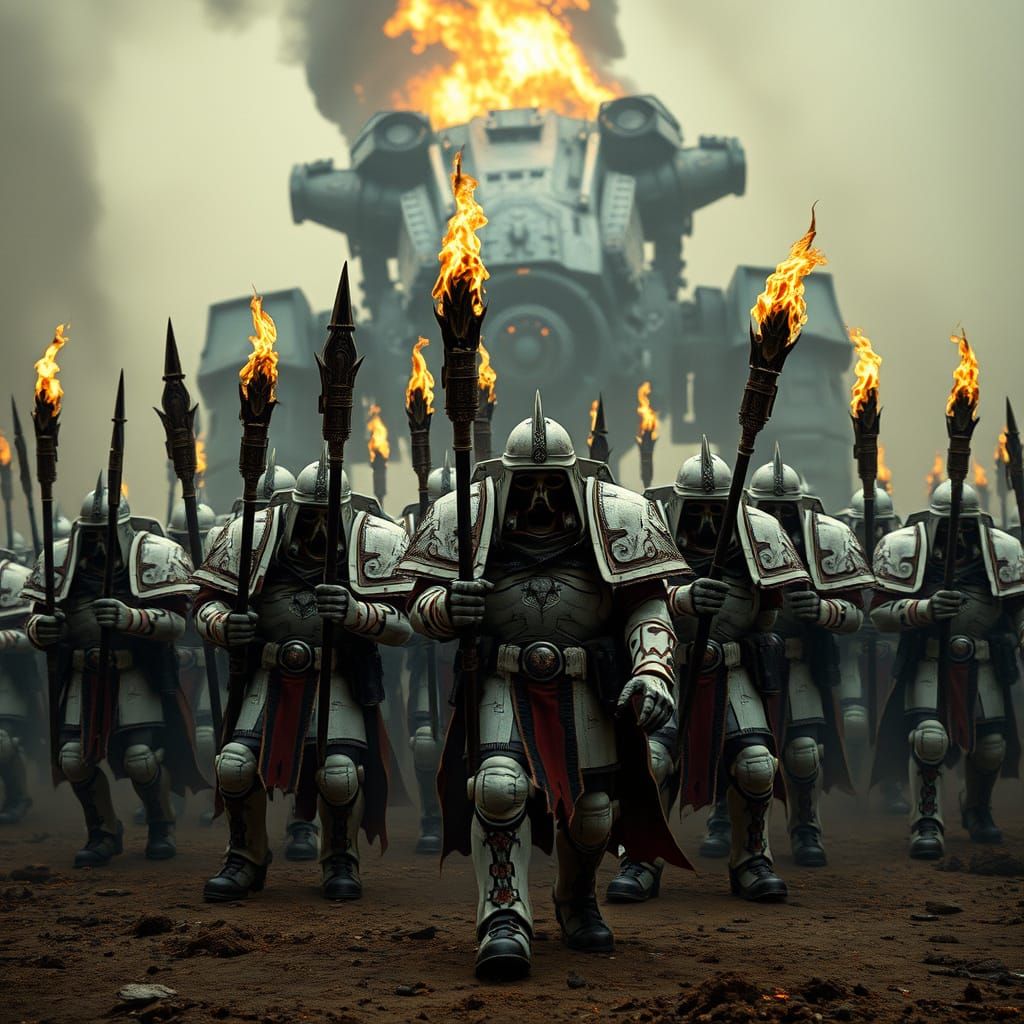 Epic Hellbred Legionnaires March to War in Infernal Plate Ar...