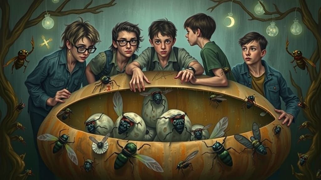 Teenage Nerd Discovers Insect Infested Gourd in Macabre Fair...