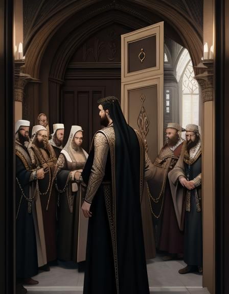 Biblical Wedding Feast: Dramatic Digital Art