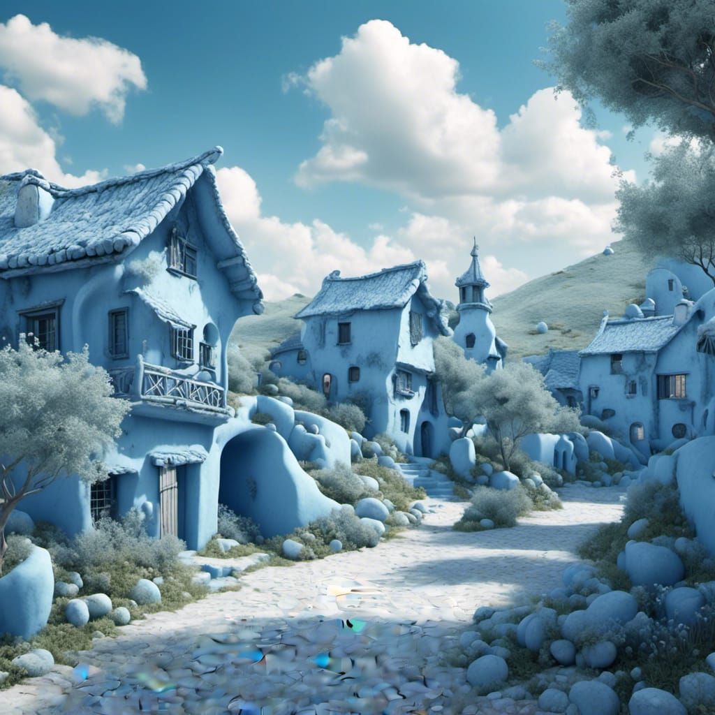 Blue village