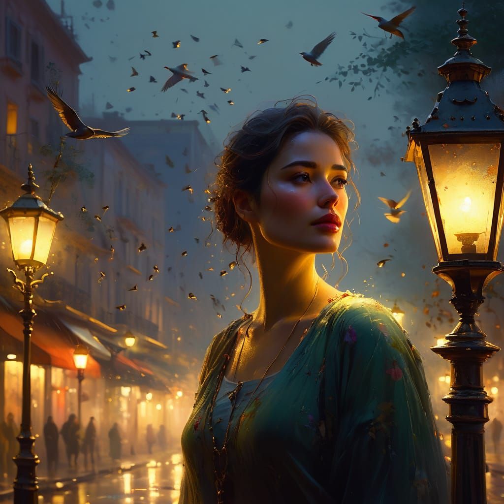 Pájaros en la noche