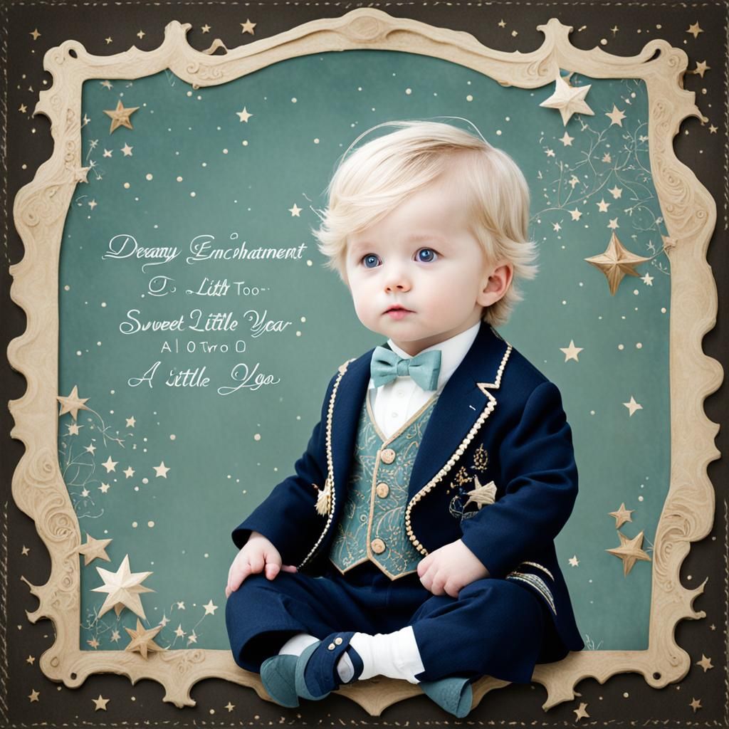 Sweet Two-Year-Old Boy AI Portrait