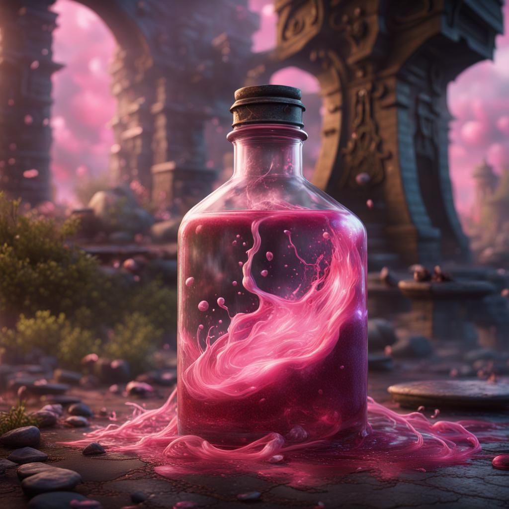 Magical Potion Spill: Fantasy Concept Art