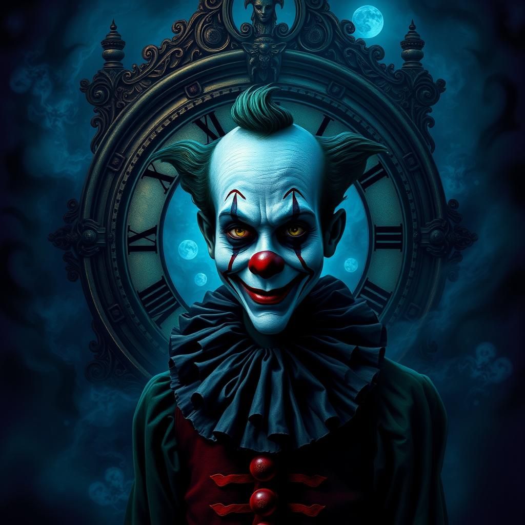 Mystical Clown in Surrealist Style