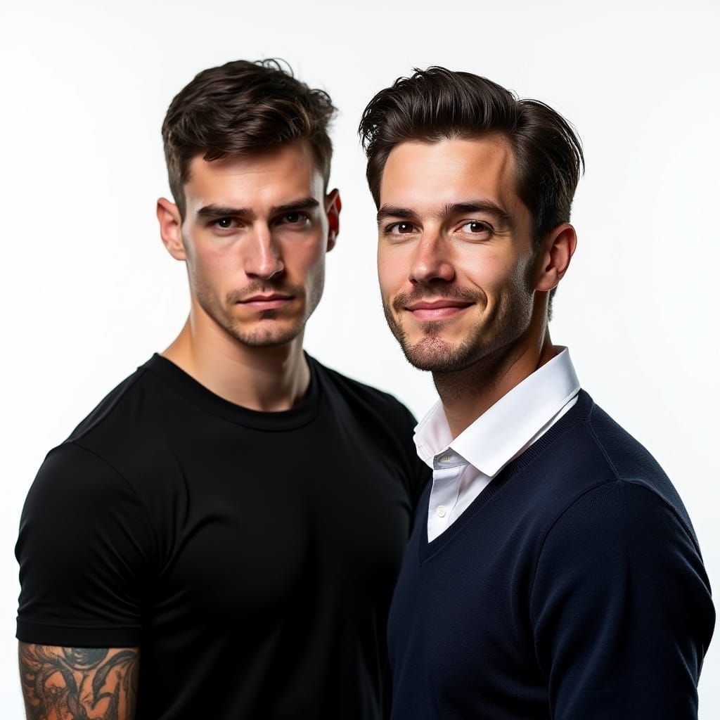 Two Brothers Exude Contrasting Personalities in High-Contras...
