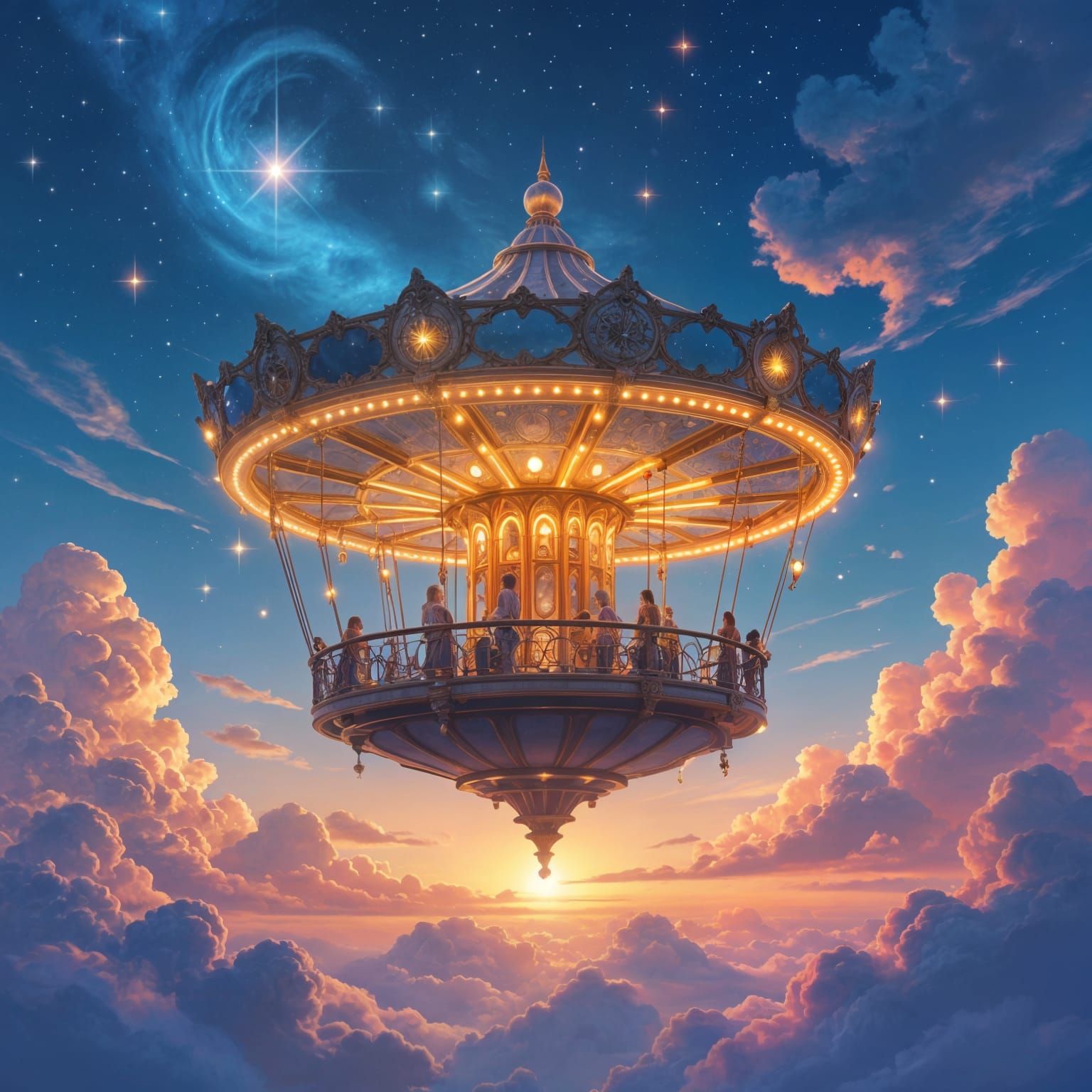 Celestial Cart: An AI Generated Fantasy