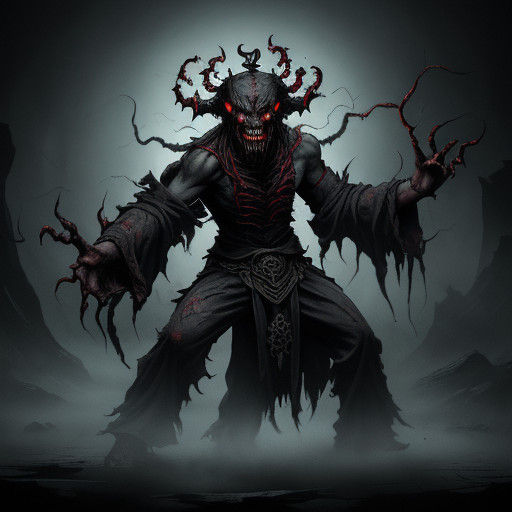 Cyberpunk-Style Jiangshi Monster Injected with Toxic Substan...