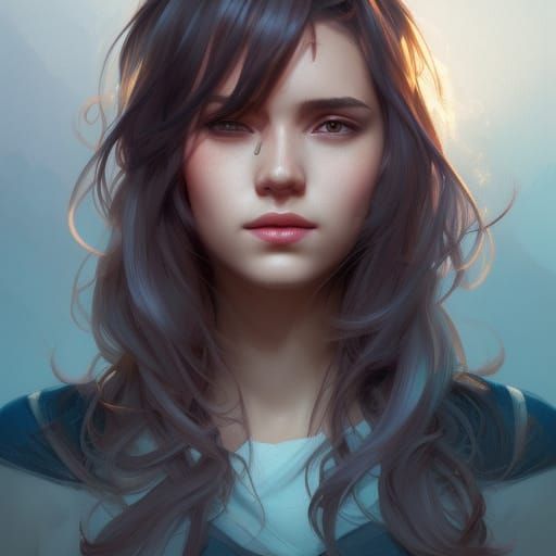 Hyperdetailed Portrait of Lesley in Digital Art Style