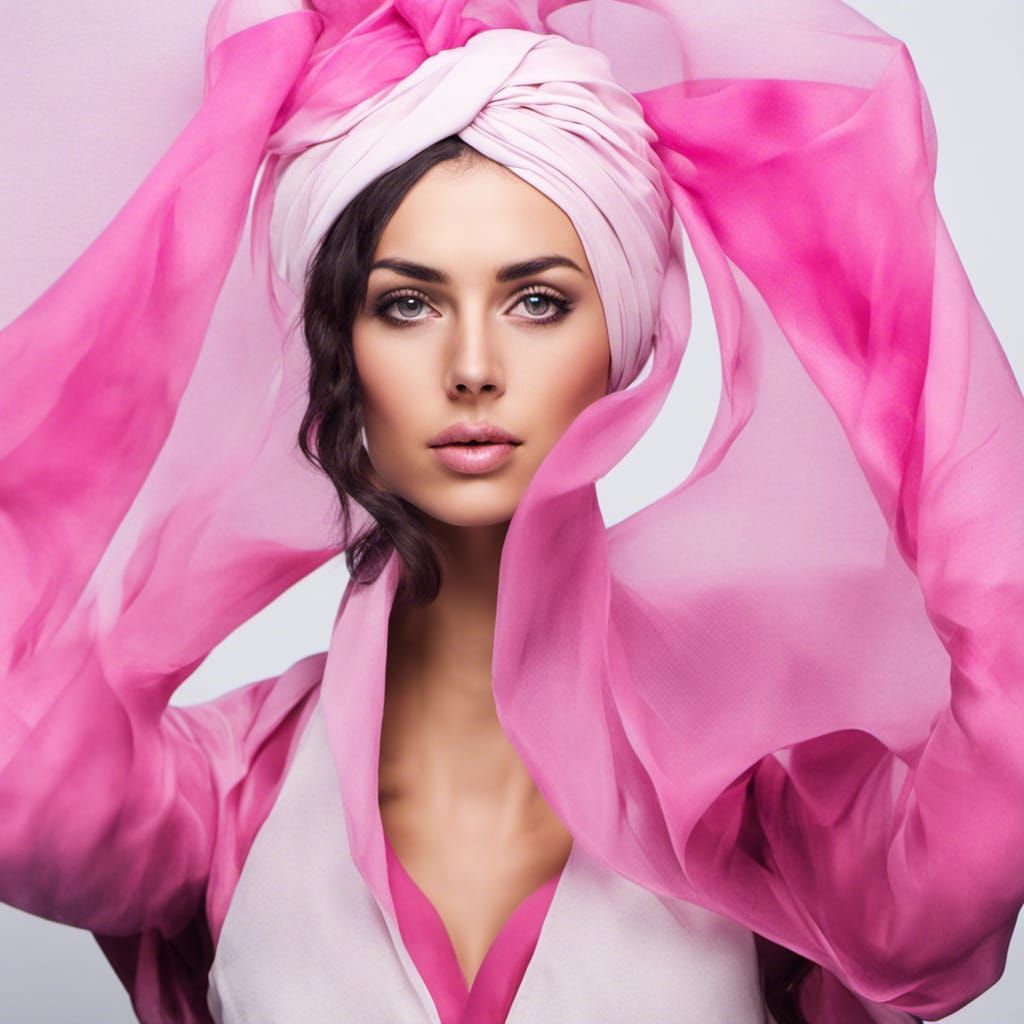 Person Wearing a Beautiful Pink Turban