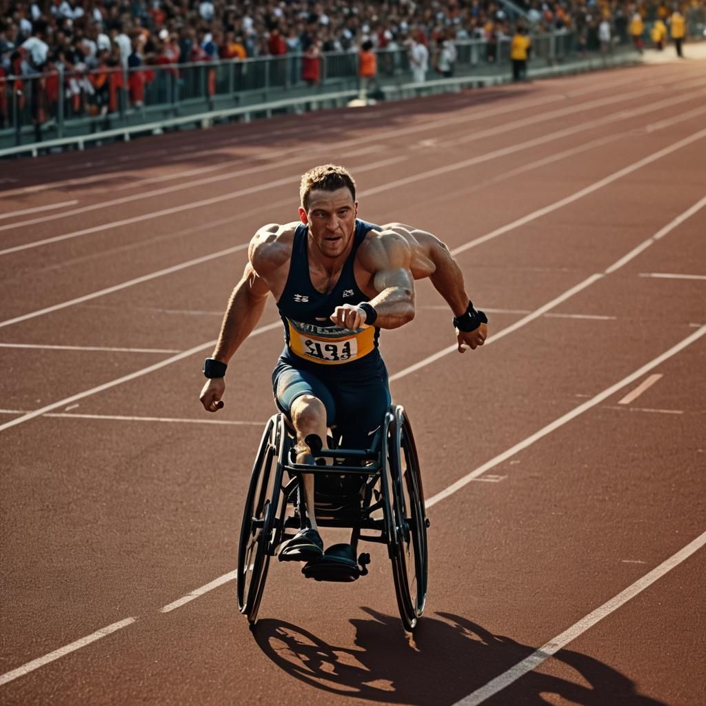Paralympic Athlete Wins Race in Cinematic Style