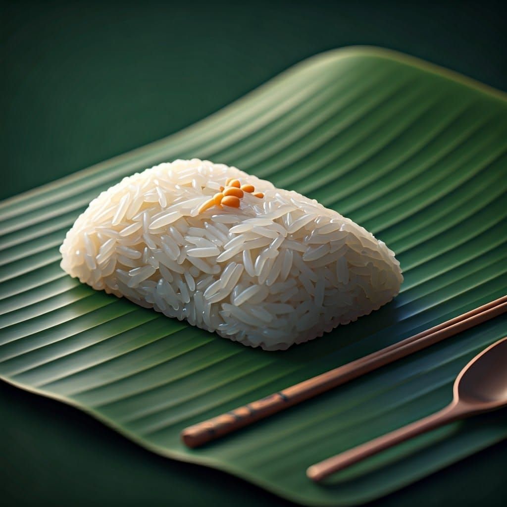 Thai Sticky Rice: 3D Anime Concept Art